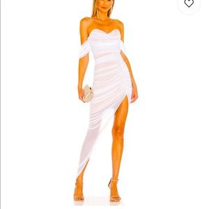 Worn 1x NOOKIE x REVOLVE mesh white dress size XS tags still on
